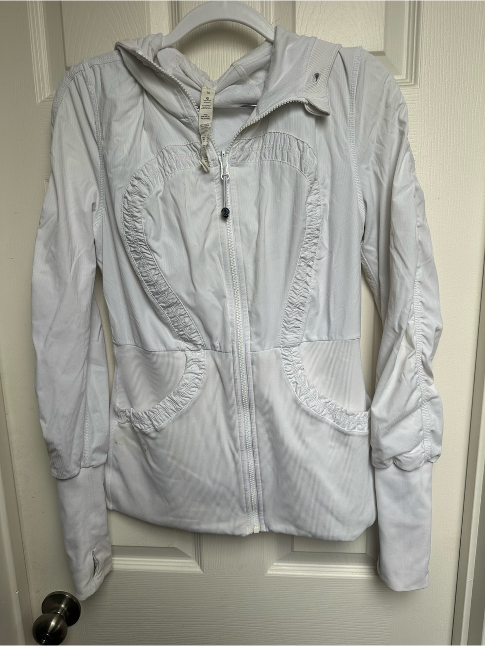 Lululemon Women’s White Zip Hoodie Jacket